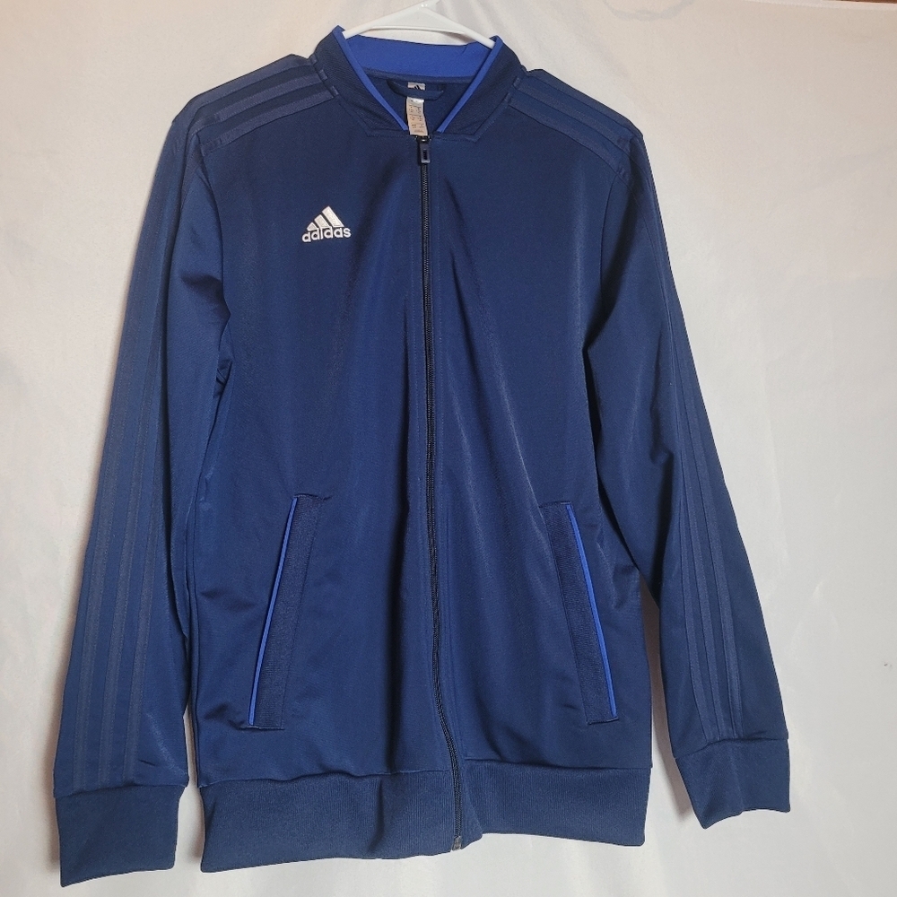 Adidas Condivo 18 Training Jacket Blue Soccer Track Jacket Women's Size Large